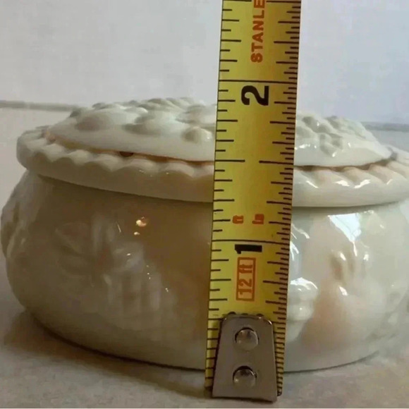 Lenox Oval Trinket Jewelry Box Trinket Container 2 Piece Set - Picture 10 of 11